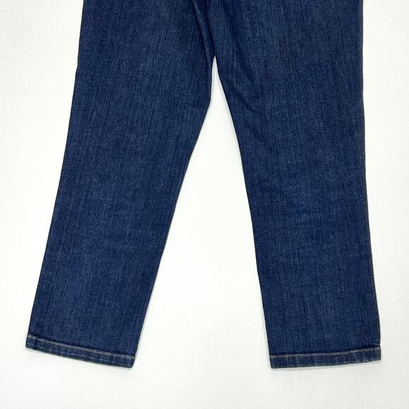 L.L. Bean Classic Fit Jeans High Rise Dark Wash Womens 6 - Picture 7 of 11